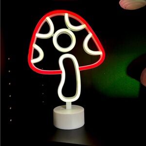 Neon Mushroom Desk Top Light